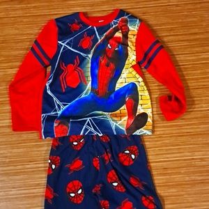SPIDERMAN PAJAMA SET FLEECE PANTS 10-12